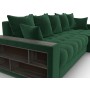 Диван угловой с декором и полкой Лига-050 НПБ
