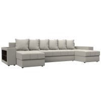 Диван П-образный Дубай полки слева