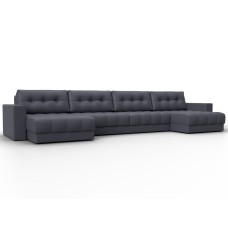 Диван П-образный с декором Лига-049 НПБ Лонг