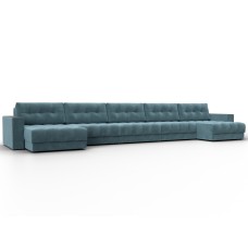 Диван П-образный с декором Лига-049 НПБ Мегалонг