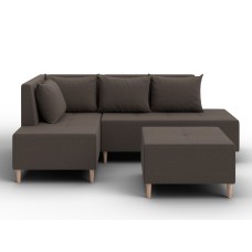 Диван угловой модульный с пуфом Лига-126 угол левый