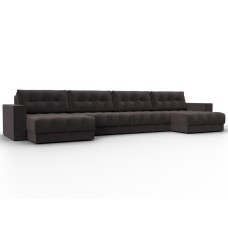 Диван П-образный с декором Лига-049 НПБ Лонг