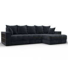 Диван угловой с декором и полкой Лига-050 НПБ