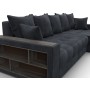 Диван угловой с декором и полкой Лига-050 НПБ