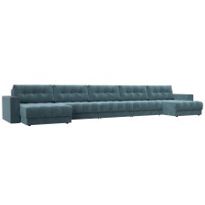 Диван П-образный с декором Лига-049 НПБ Мегалонг