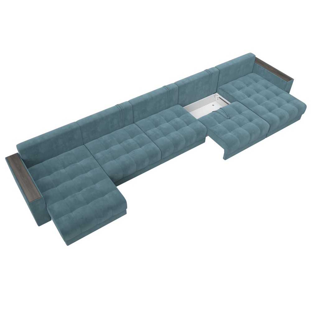 Диван П-образный с декором Лига-049 НПБ Мегалонг Диван П-образный с декором Лига-049 НПБ Мегалонг