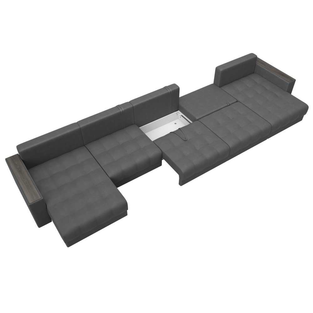 Диван П-образный с декором Лига-049 НПБ Мегалонг Диван П-образный с декором Лига-049 НПБ Мегалонг