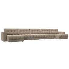 Диван П-образный с декором Лига-049 НПБ Мегалонг