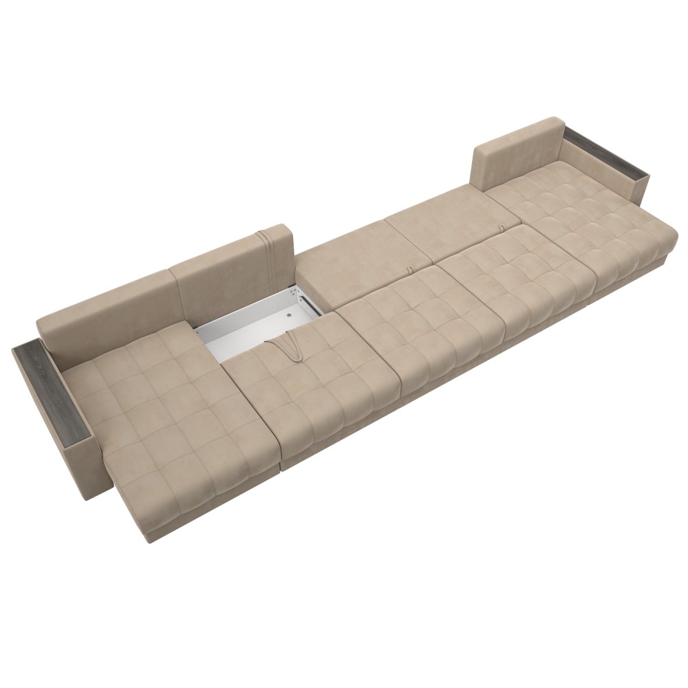 Диван П-образный с декором Лига-049 НПБ Мегалонг Диван П-образный с декором Лига-049 НПБ Мегалонг