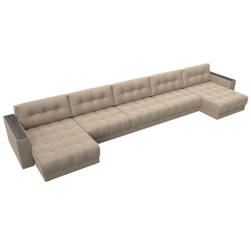 Диван П-образный с декором Лига-049 НПБ Мегалонг Диван П-образный с декором Лига-049 НПБ Мегалонг