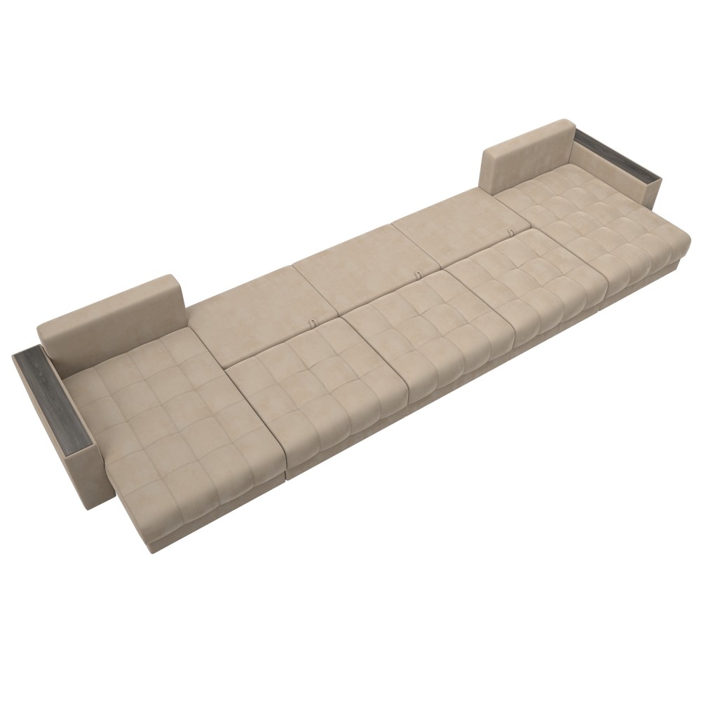 Диван П-образный с декором Лига-049 НПБ Мегалонг Диван П-образный с декором Лига-049 НПБ Мегалонг