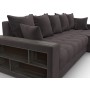 Диван угловой с декором и полкой Лига-050 НПБ