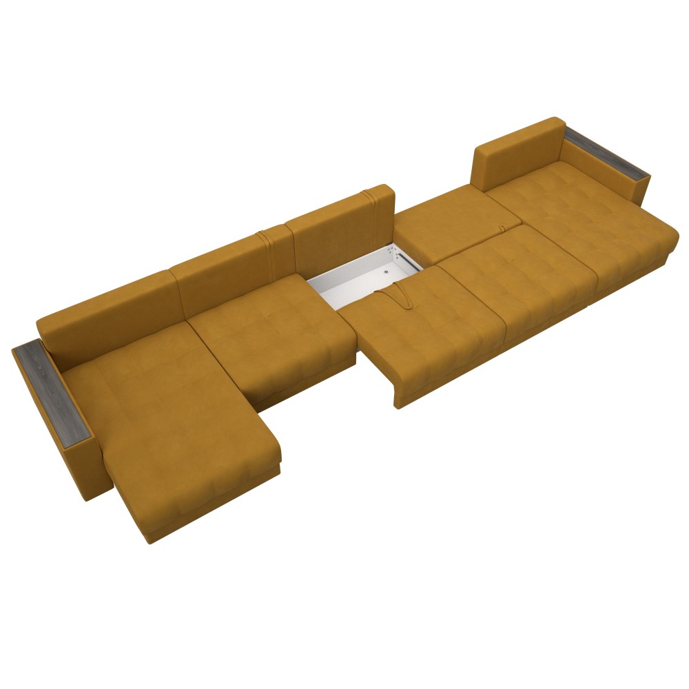 Диван П-образный с декором Лига-049 НПБ Мегалонг Диван П-образный с декором Лига-049 НПБ Мегалонг