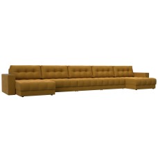 Диван П-образный с декором Лига-049 НПБ Мегалонг