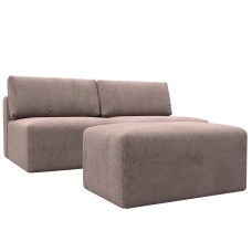 Диван прямой модульный с пуфом Лига-060 НПБ