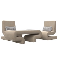 Набор Волна-3 (стол, 2 кресла)