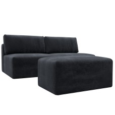 Диван прямой модульный с пуфом Лига-060 НПБ