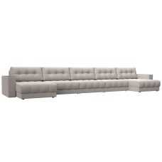 Диван П-образный с декором Лига-049 НПБ Мегалонг