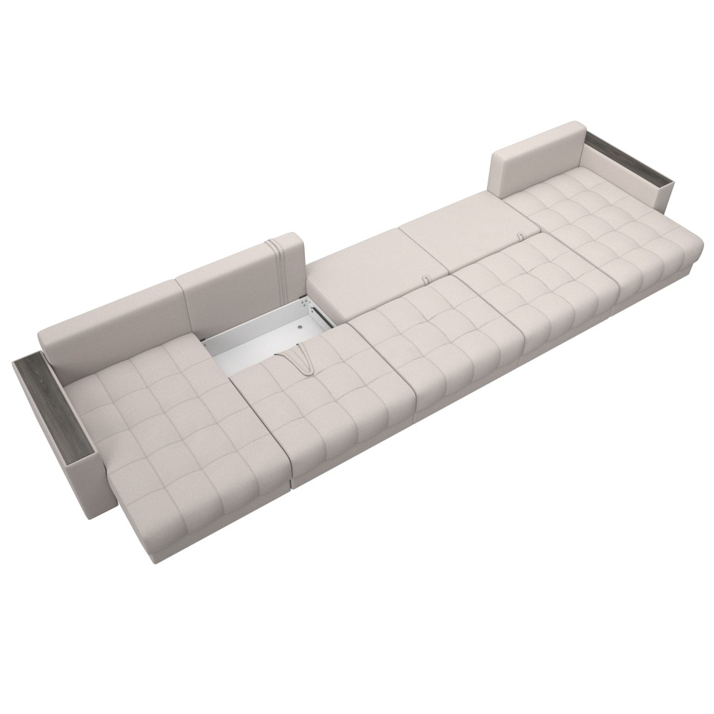 Диван П-образный с декором Лига-049 НПБ Мегалонг Диван П-образный с декором Лига-049 НПБ Мегалонг