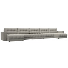 Диван П-образный с декором Лига-049 НПБ Мегалонг