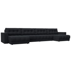 Диван П-образный с декором Лига-049 НПБ Лонг