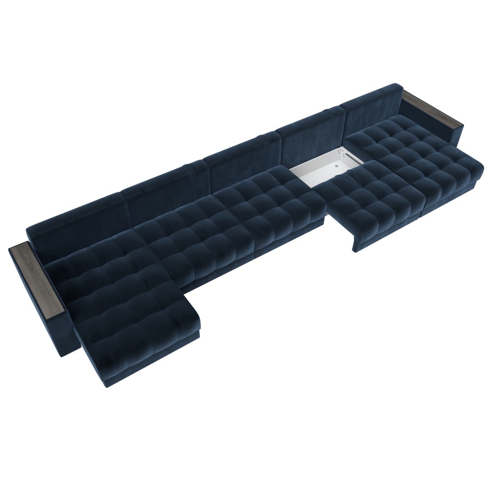 Диван П-образный с декором Лига-049 НПБ Мегалонг Диван П-образный с декором Лига-049 НПБ Мегалонг