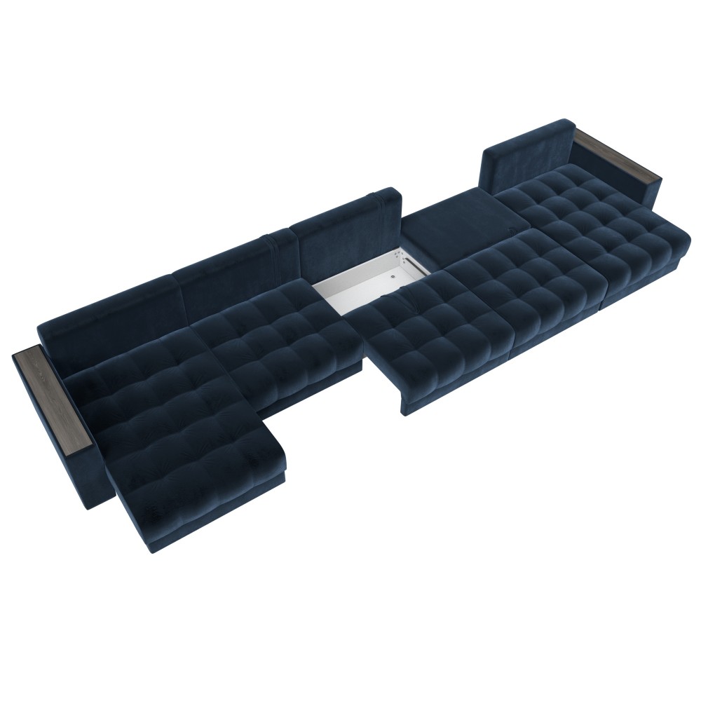 Диван П-образный с декором Лига-049 НПБ Мегалонг Диван П-образный с декором Лига-049 НПБ Мегалонг