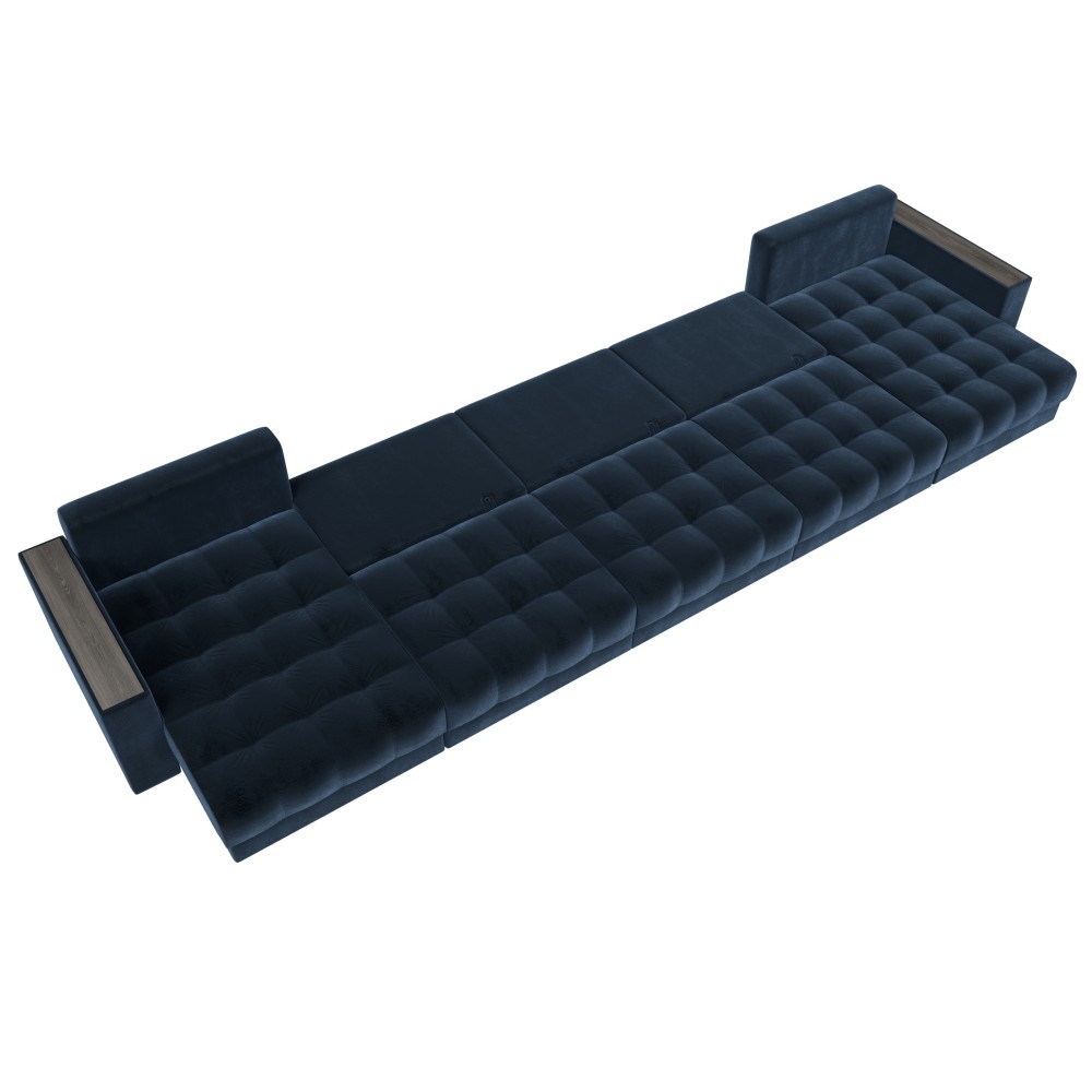 Диван П-образный с декором Лига-049 НПБ Мегалонг Диван П-образный с декором Лига-049 НПБ Мегалонг