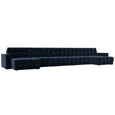 Диван П-образный с декором Лига-049 НПБ Мегалонг