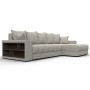 Диван угловой с декором и полкой Лига-050 НПБ