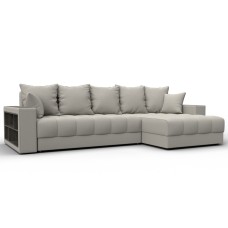 Диван угловой с декором и полкой Лига-050 НПБ