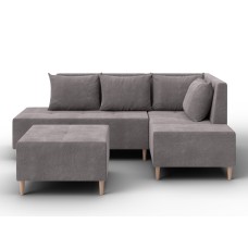 Диван угловой модульный с пуфом Лига-126 угол правый