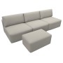 Диван прямой модульный с пуфом Лига-060 НПБ Лонг