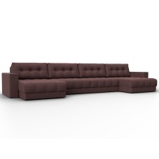 Диван П-образный с декором Лига-049 НПБ Лонг