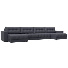 Диван П-образный с декором Лига-049 НПБ Лонг