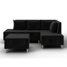 Диван угловой модульный с пуфом Лига-126 угол правый
