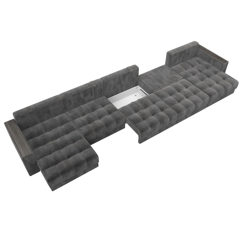 Диван П-образный с декором Лига-049 НПБ Мегалонг Диван П-образный с декором Лига-049 НПБ Мегалонг