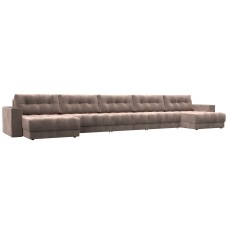 Диван П-образный с декором Лига-049 НПБ Мегалонг