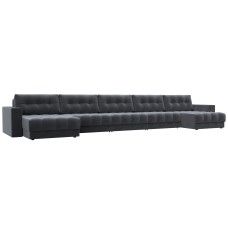 Диван П-образный с декором Лига-049 НПБ Мегалонг