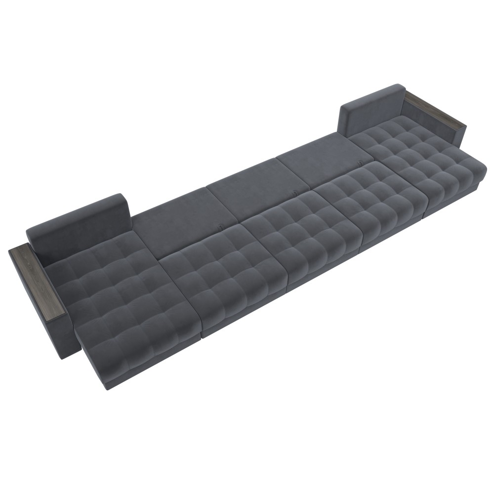 Диван П-образный с декором Лига-049 НПБ Мегалонг Диван П-образный с декором Лига-049 НПБ Мегалонг