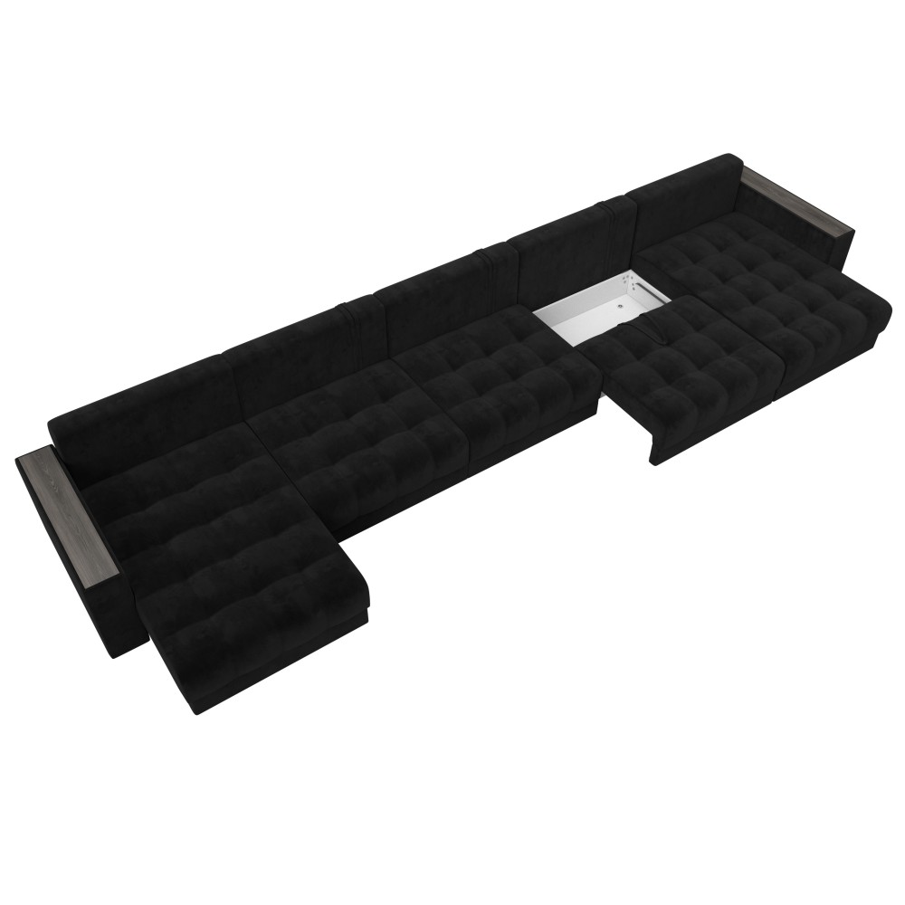 Диван П-образный с декором Лига-049 НПБ Мегалонг Диван П-образный с декором Лига-049 НПБ Мегалонг