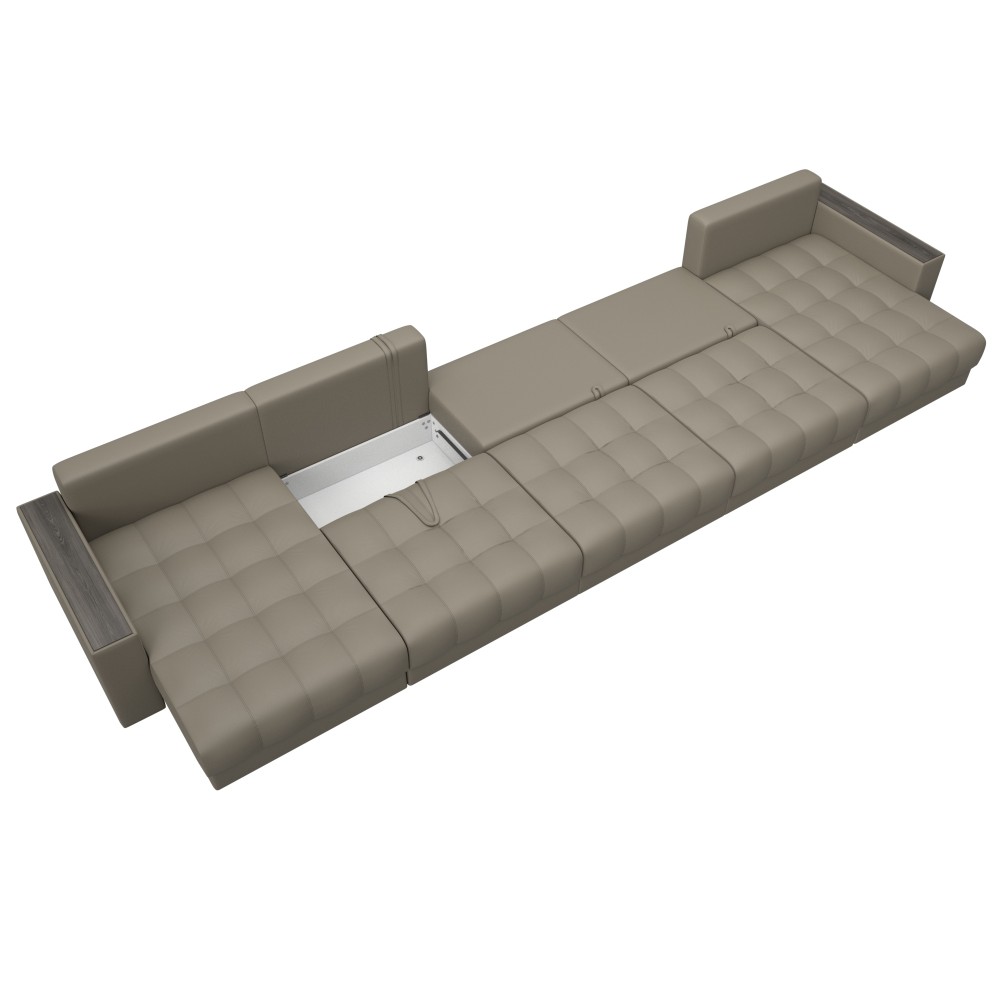 Диван П-образный с декором Лига-049 НПБ Мегалонг Диван П-образный с декором Лига-049 НПБ Мегалонг