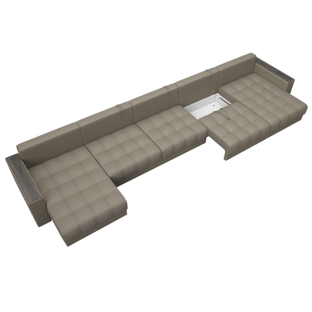 Диван П-образный с декором Лига-049 НПБ Мегалонг Диван П-образный с декором Лига-049 НПБ Мегалонг