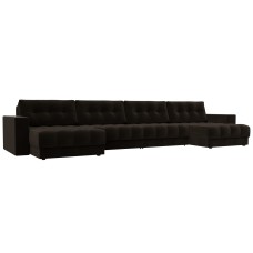 Диван П-образный с декором Лига-049 НПБ Лонг