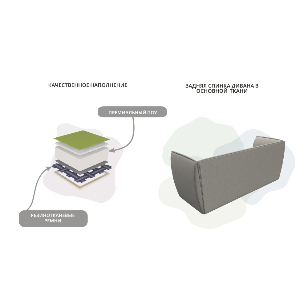 Диван кухонный прямой Бергамо 3-х местный Диван кухонный прямой Бергамо 3-х местный