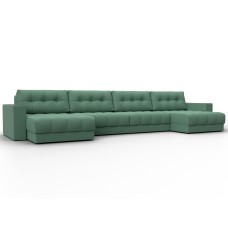 Диван П-образный с декором Лига-049 НПБ Лонг