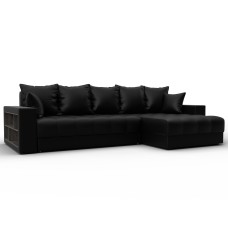 Диван угловой с декором и полкой Лига-050 НПБ