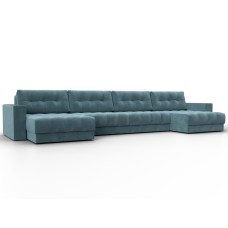 Диван П-образный с декором Лига-049 НПБ Лонг