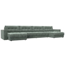 Диван П-образный с декором Лига-049 НПБ Лонг