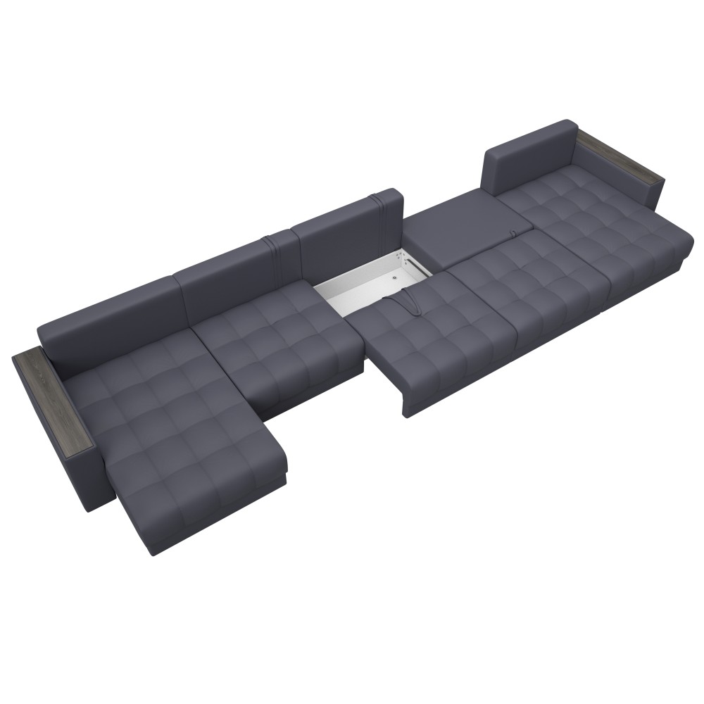 Диван П-образный с декором Лига-049 НПБ Мегалонг Диван П-образный с декором Лига-049 НПБ Мегалонг